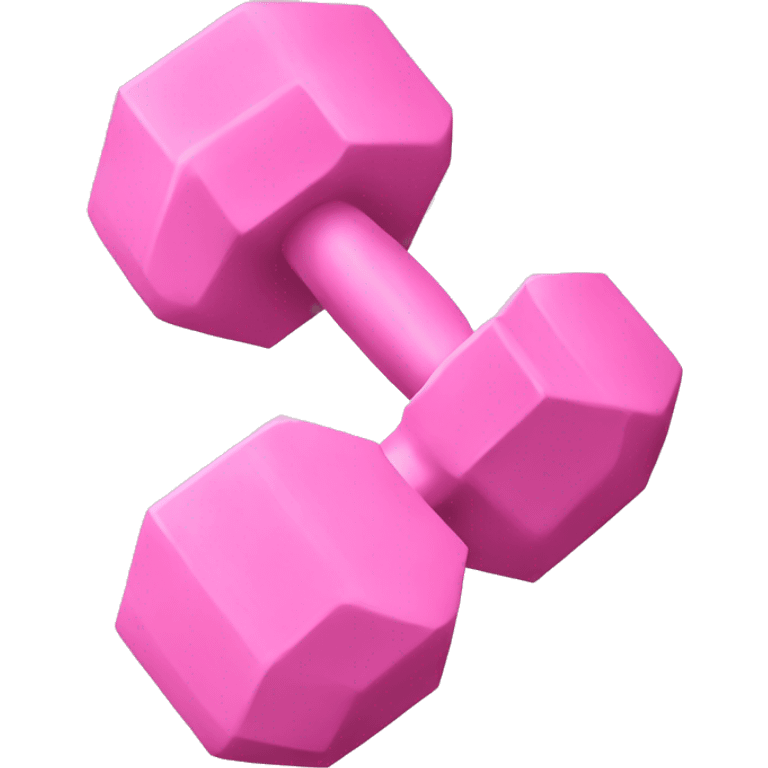 Light pink dumbbell emoji