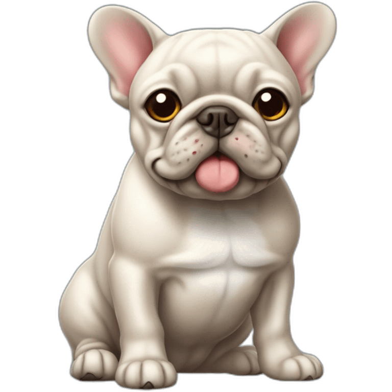 Bouledogue français réaliste emoji