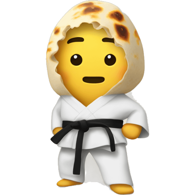 Karate burrito emoji