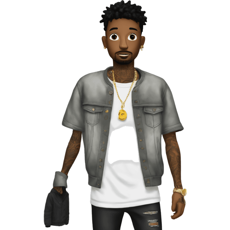 21 savage buying clothes  emoji