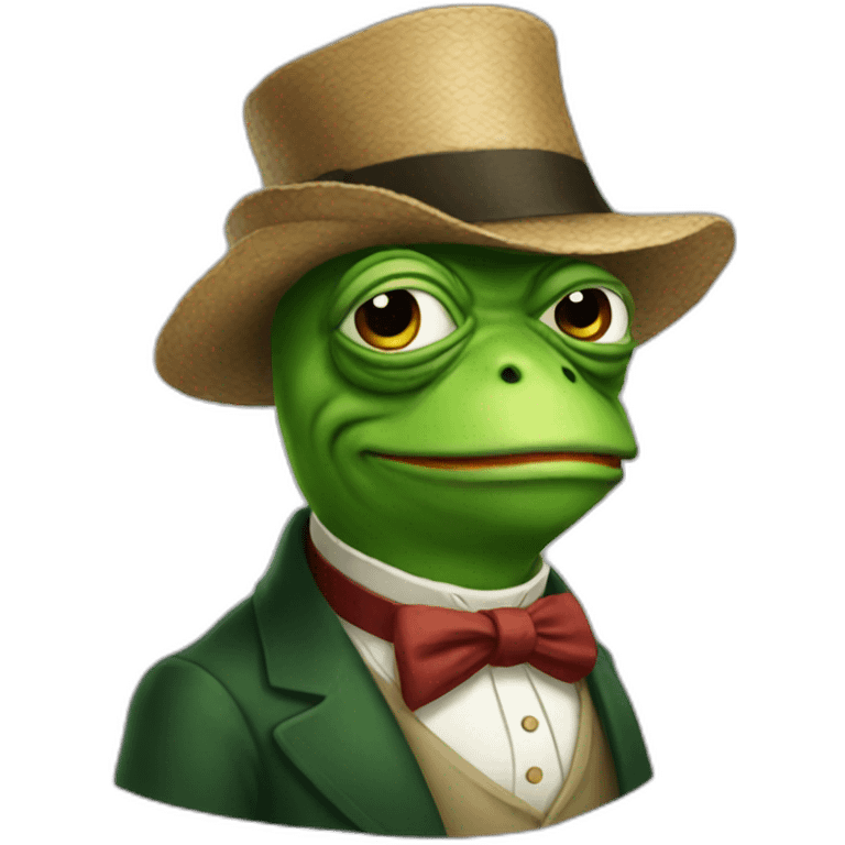 distinguished pepe emoji