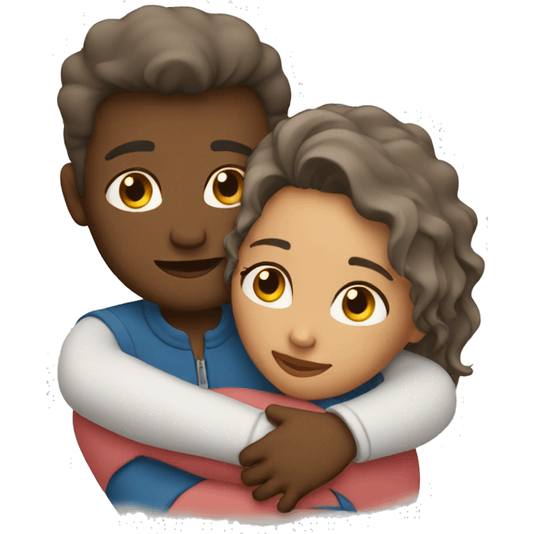 Couple hugging  emoji