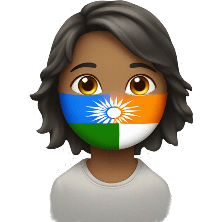 India flag wit lov emoji