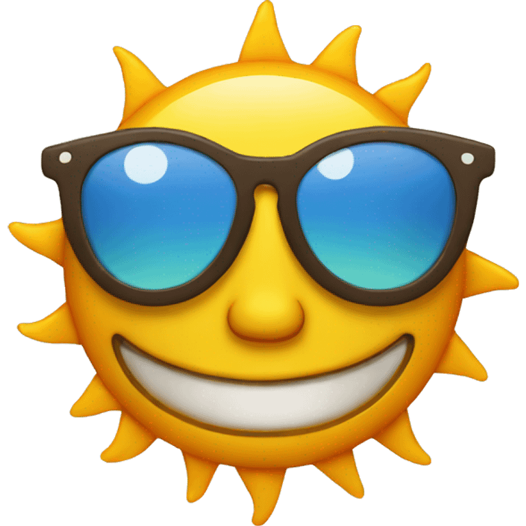 sun with sunglasses emoji