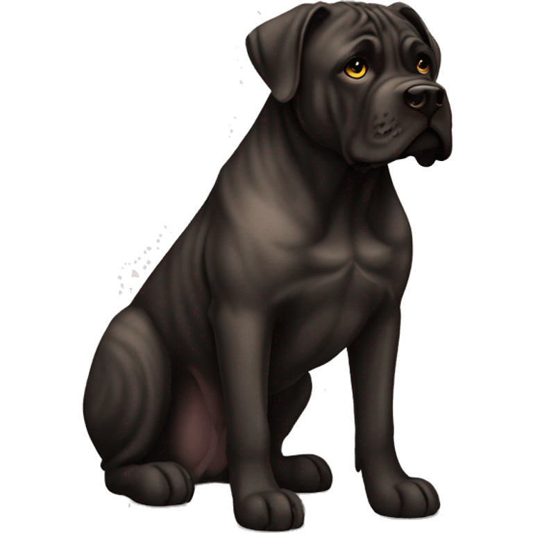 Cane corso black and brown brindle  emoji