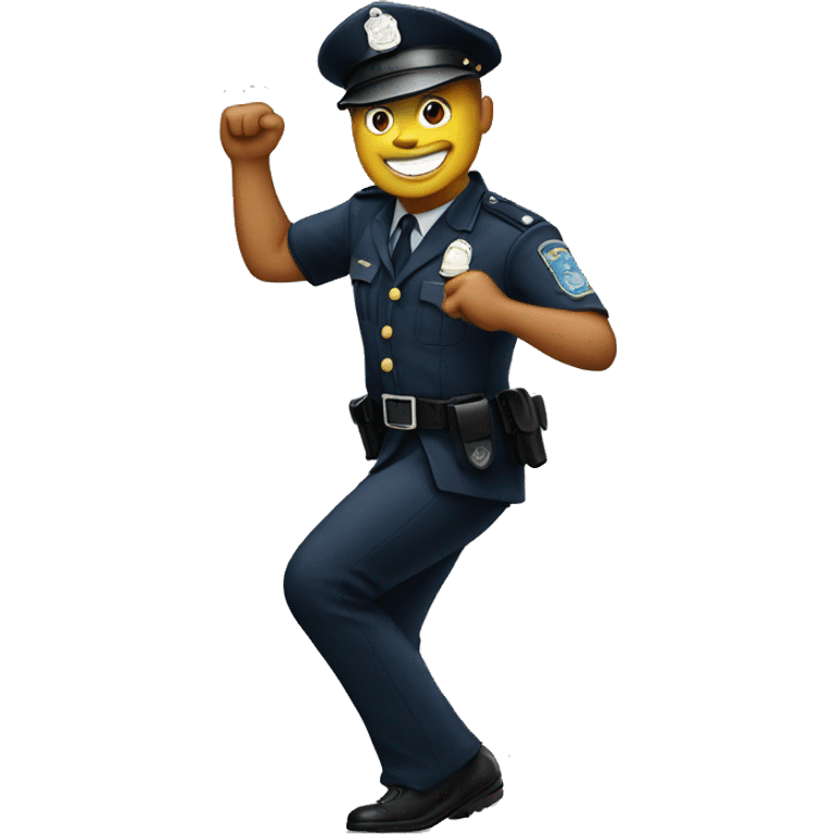 polic officer dancing emoji