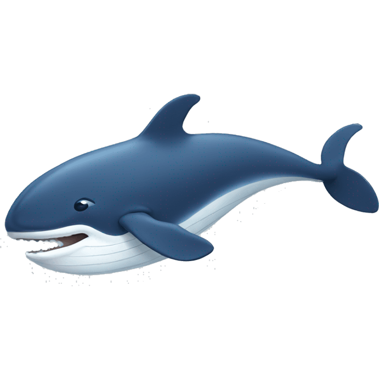 whale having fun emoji