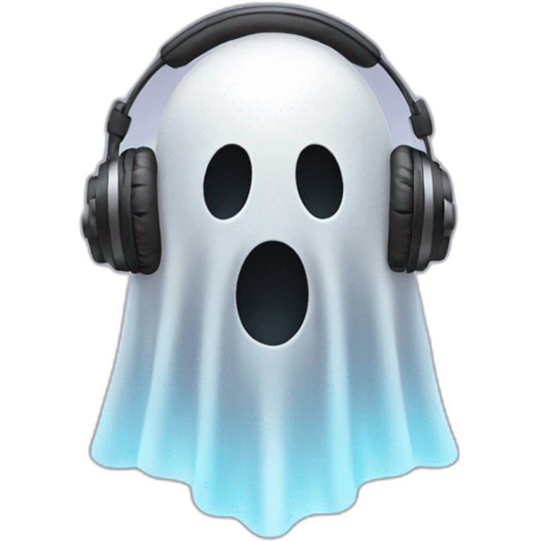 ghost in the headphones emoji