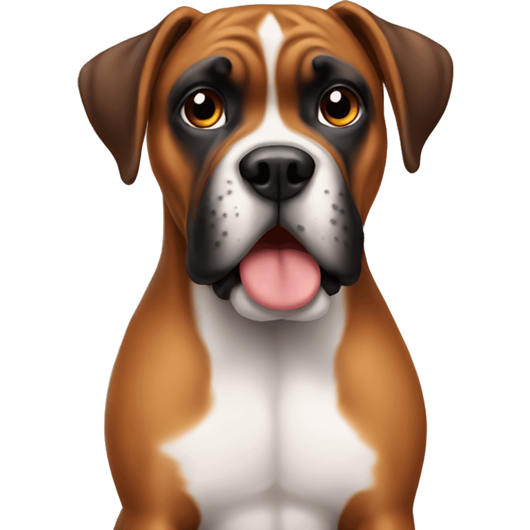 cute dog boxer emoji