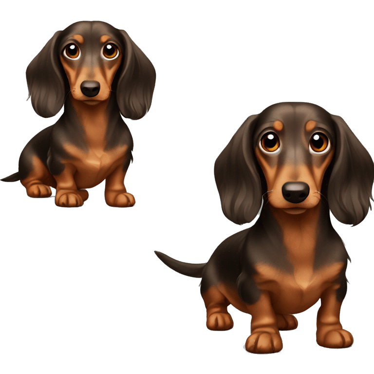 longhaired dachshund emoji