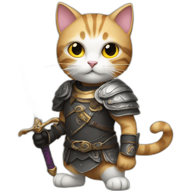 cat with a sword emoji