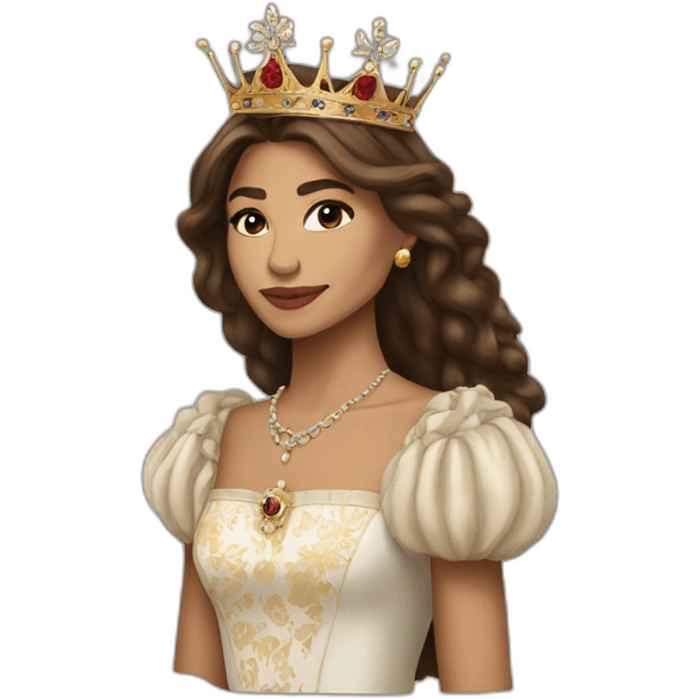 Zendaya as a english queen emoji