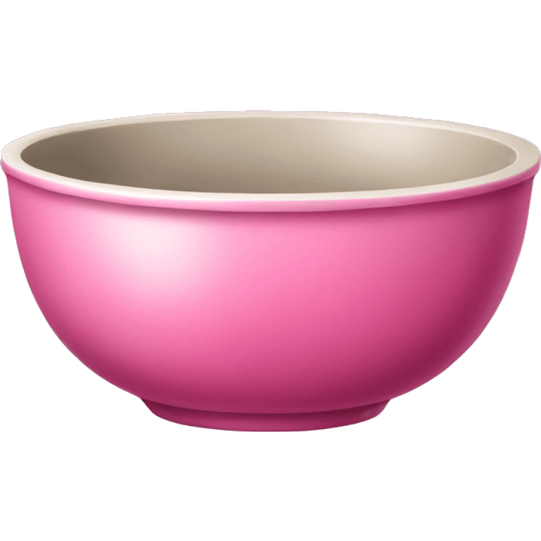 Pink realistic bowl  emoji