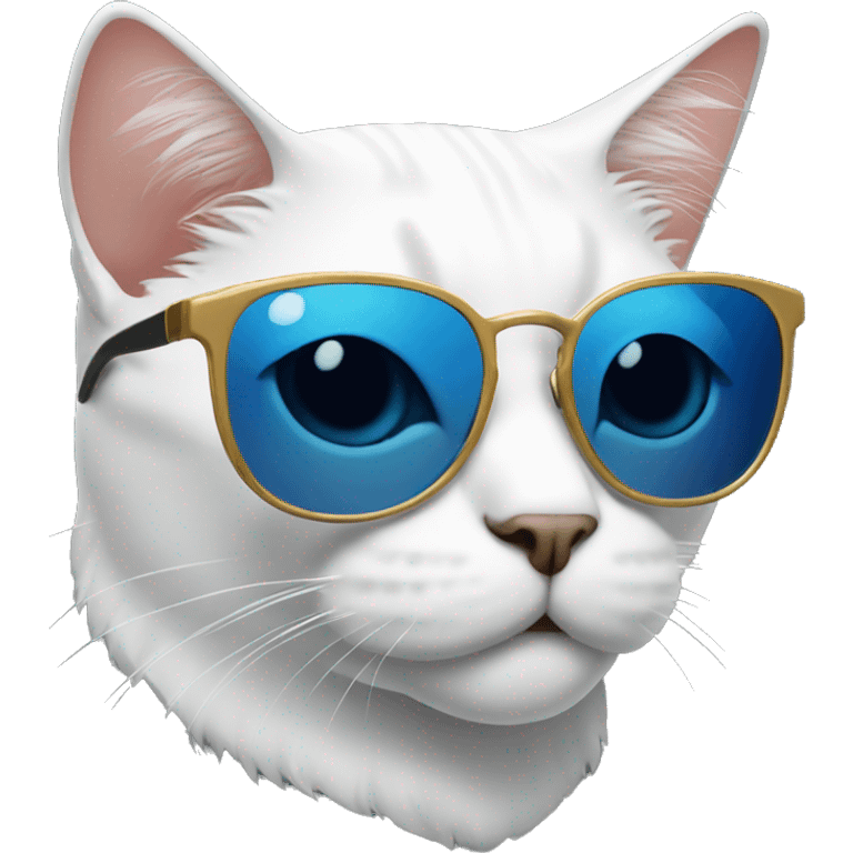 Cat sunglasses attitude emoji