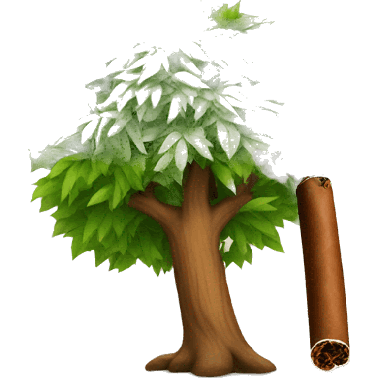 Tree smoking a cigar  emoji