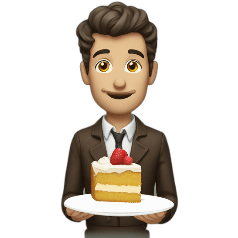 Holmes eats cake emoji