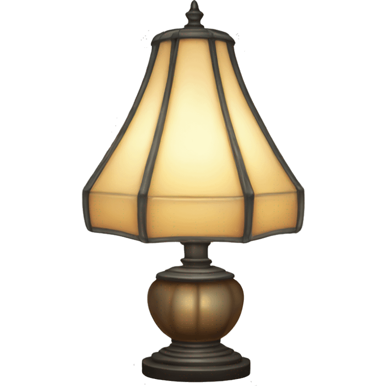 Transparent Tiffany lamp emoji