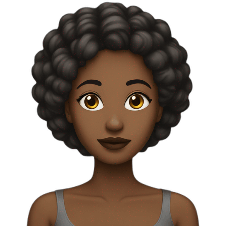 aesthetic black woman emoji