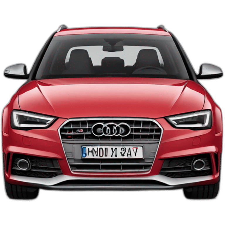 Audi S4 avant rojo emoji