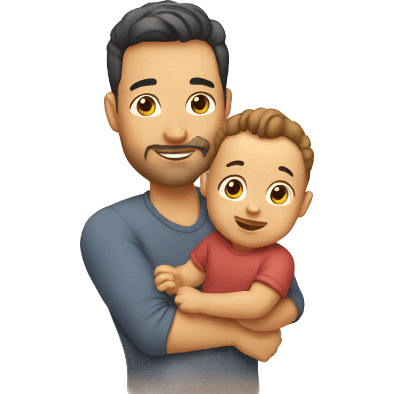 father with  baby emoji