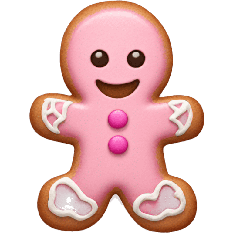 pink gingerbread cookie emoji