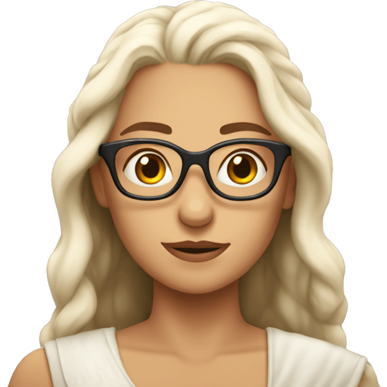 khaleesi with glasses emoji