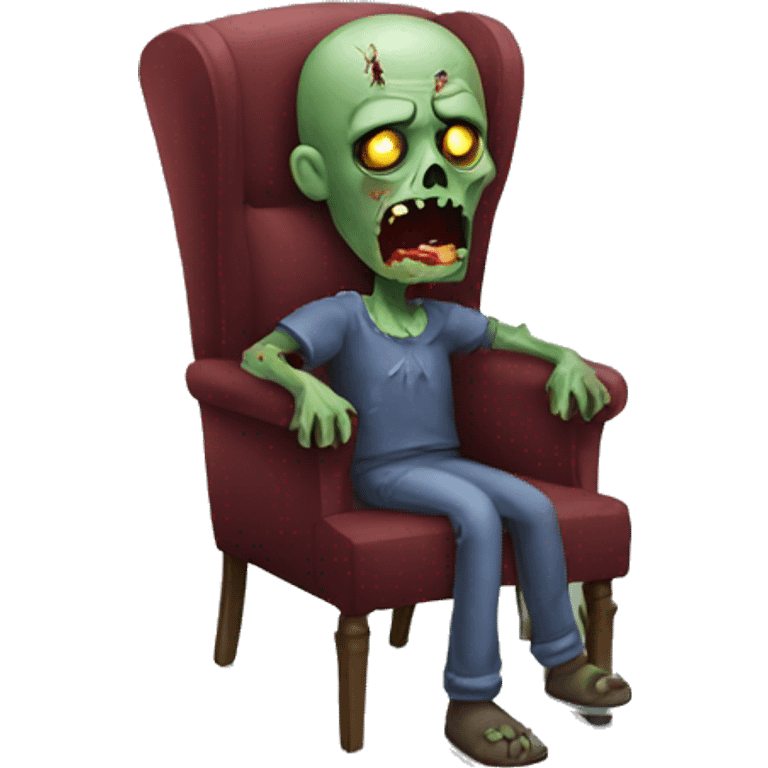 zombie in armchair emoji