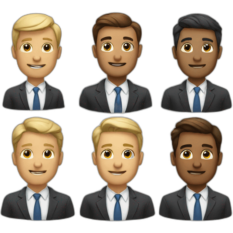 A group of business men emoji