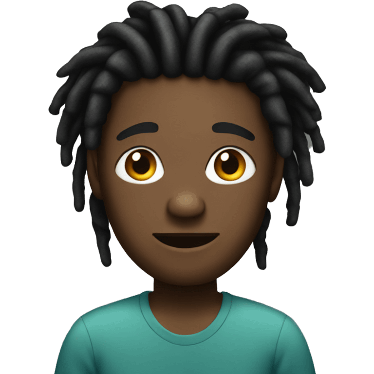 Black guy with dreads emoji