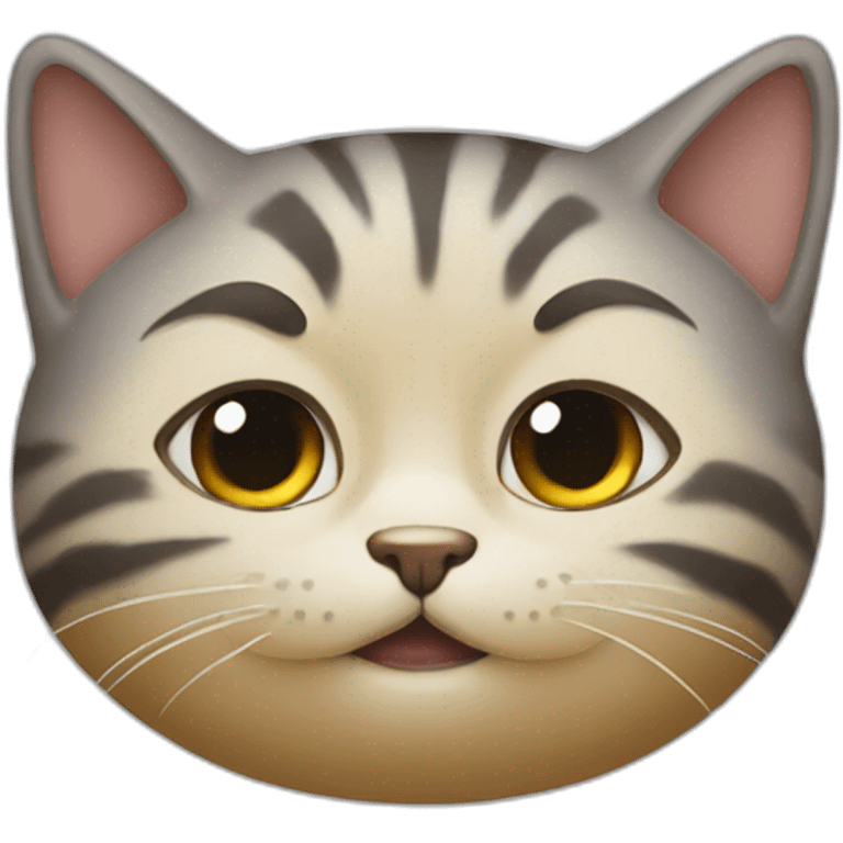 Chat qui rit emoji