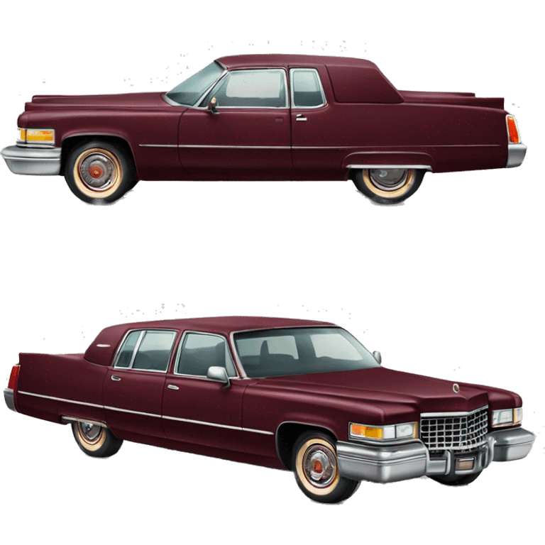 burgundy Cadillac  emoji