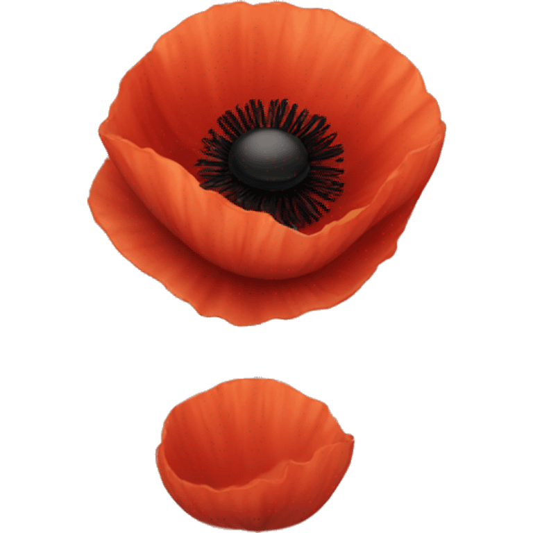 Poppy flower emoji