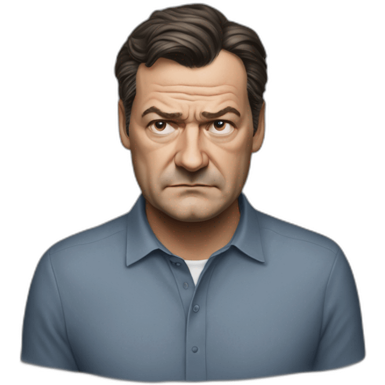 Markus Söder hyperrealistic sad emoji