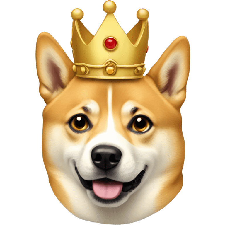 doge with crown emoji