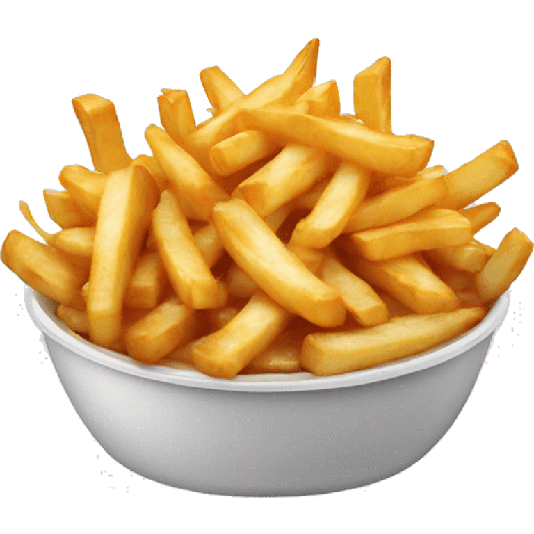 Poutine qui mange des frite emoji