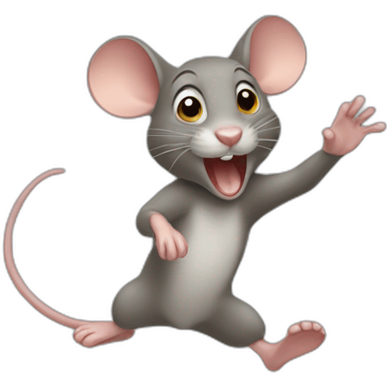 mouse jumping emoji