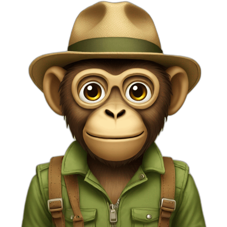 Monkey traveller emoji