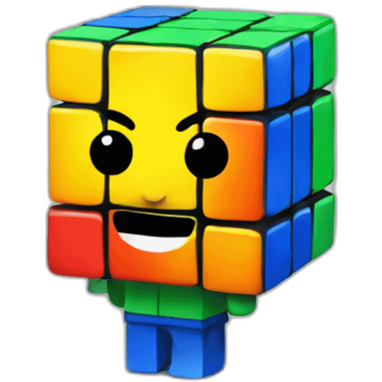 Rubix cube man emoji