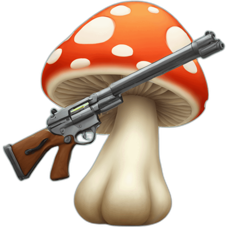 Mushroom with guns emoji