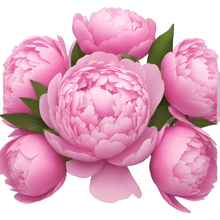 A bouquet of peonies. emoji