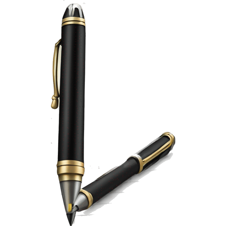 a pen lying on paper emoji