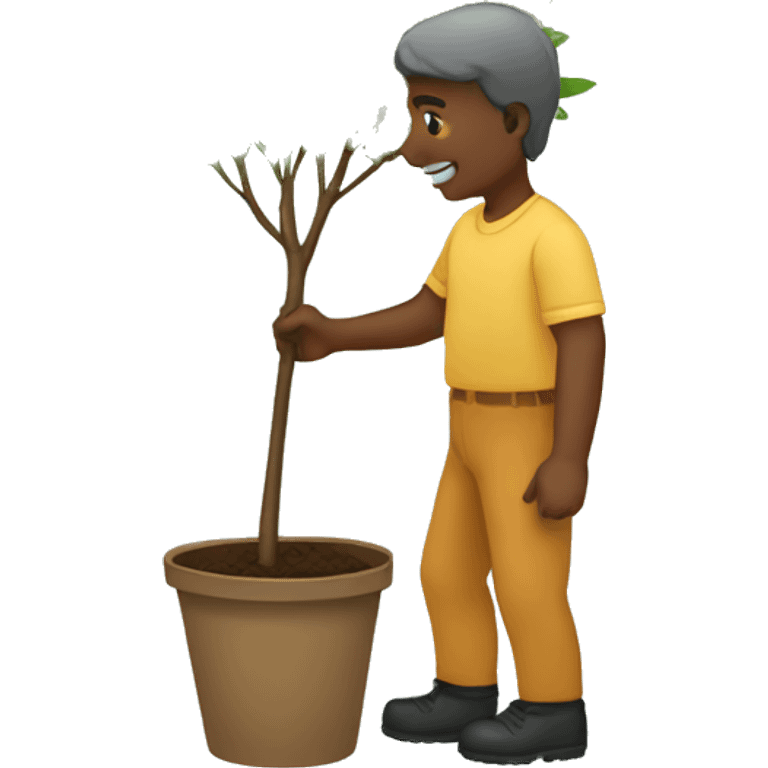 planting a small tree emoji