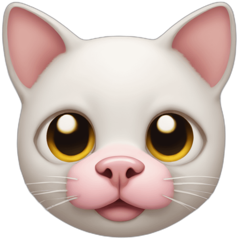 cat with pig nose emoji