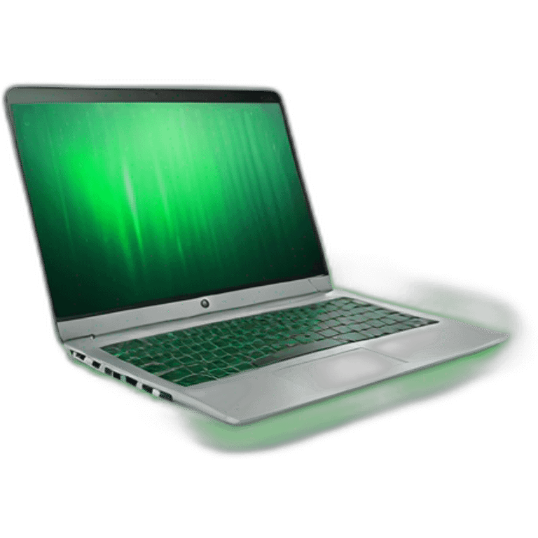 Hp Laptop with Green Lights in Keyboard emoji