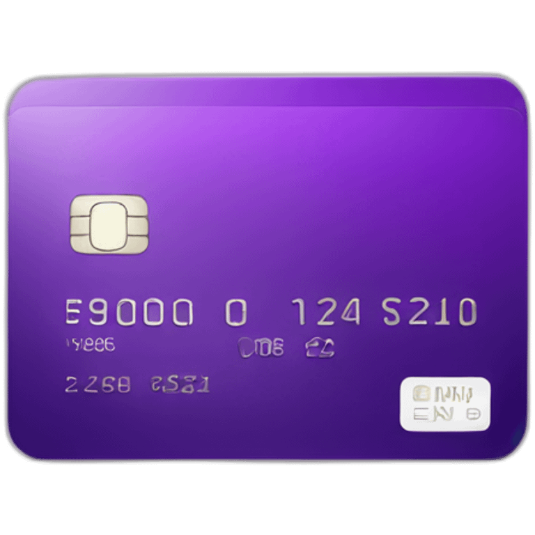 purple credit card emoji