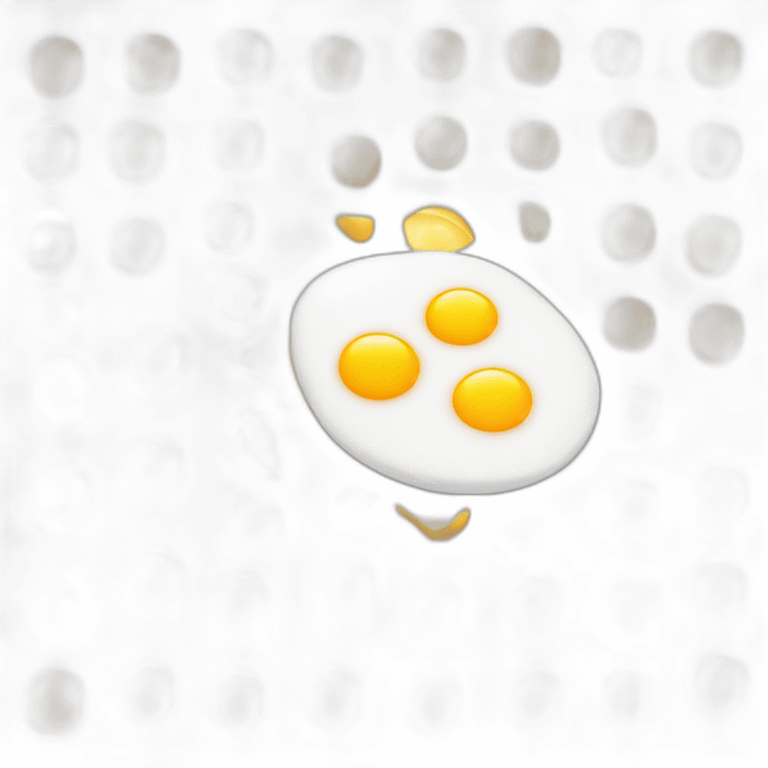 Sunny side up where the egg yoke is a sun emoji