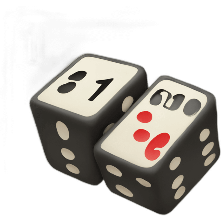 casino die showing numbers 1, 3 and 5 emoji