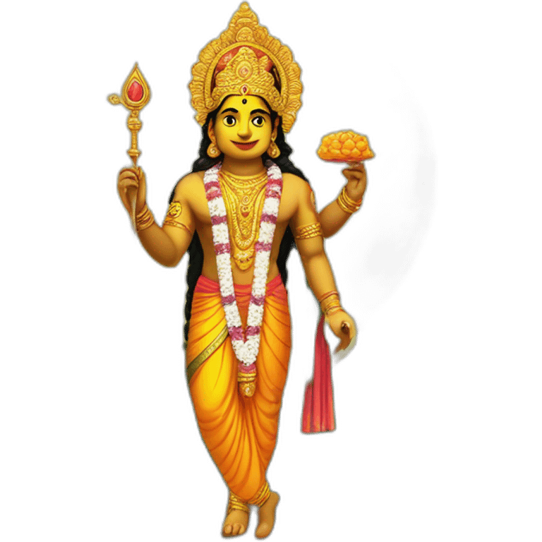 Lord Muruga with Vel emoji