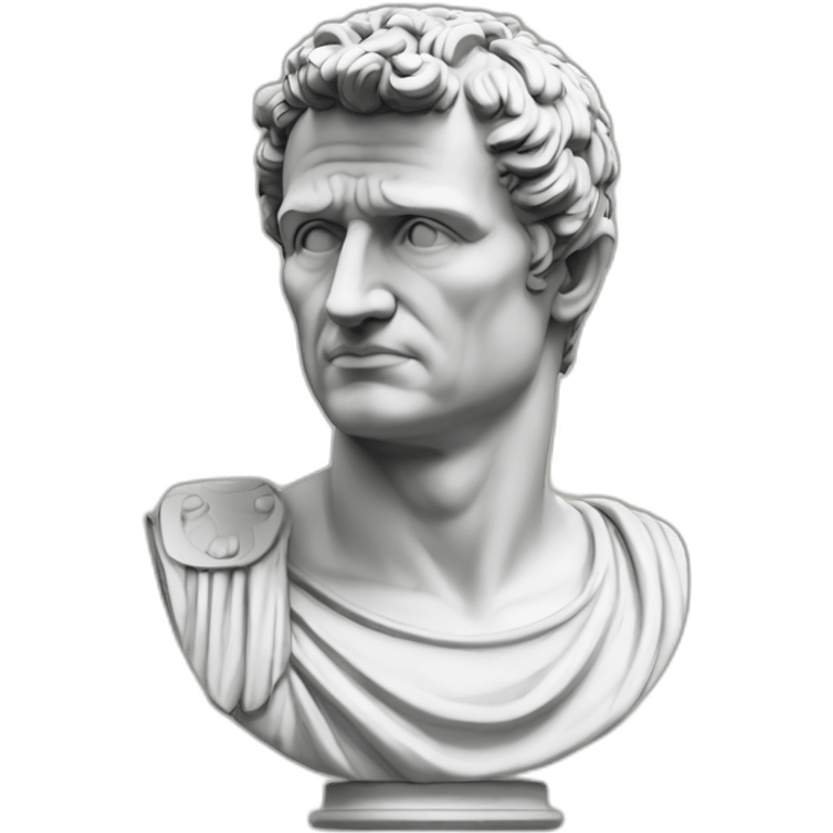 Caesar Augustus Statue bad guy emoji