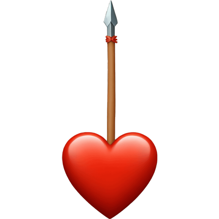 A red heart pierced with an arrow emoji